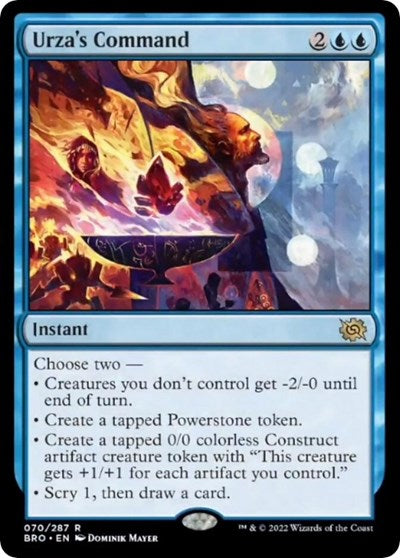 Urza's Command (The Brothers' War) Medium Play Foil