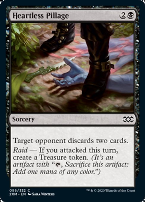 Heartless Pillage (Double Masters) Medium Play Foil
