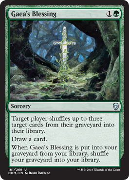 Gaea's Blessing (Dominaria) Light Play Foil