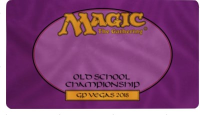 Magic Grand Prix 2018 Playmat: Las Vegas Old School (Magic Promotional Playmats) New