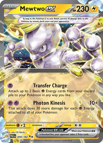 Mewtwo ex (Scarlet and Violet: Paradox Rift) Near Mint Holofoil