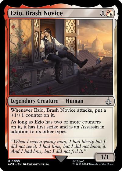 Ezio, Brash Novice (Universes Beyond: Assassin's Creed) Light Play Foil