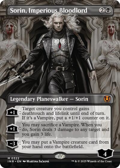 Sorin, Imperious Bloodlord (Borderless) (Innistrad Remastered) Light Play
