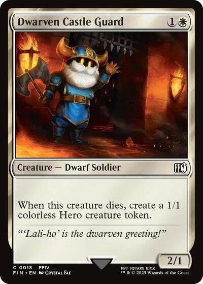 Dwarven Castle Guard (Universes Beyond: FINAL FANTASY) Light Play Foil