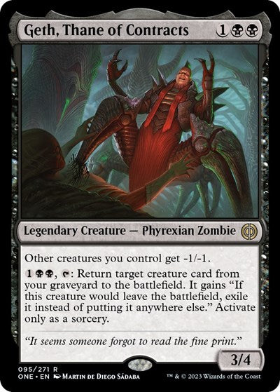 Geth, Thane of Contracts (Phyrexia: All Will Be One) Near Mint Foil