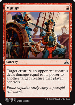 Mutiny (Rivals of Ixalan) Near Mint Foil