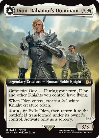 Dion, Bahamut's Dominant (Extended Art) (Universes Beyond: FINAL FANTASY) Light Play Foil