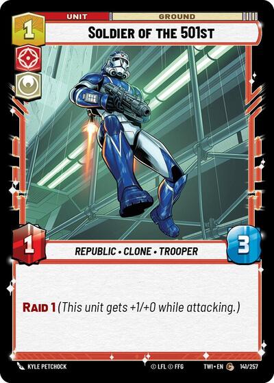 Soldier of the 501st (Twilight of the Republic) Near Mint Foil