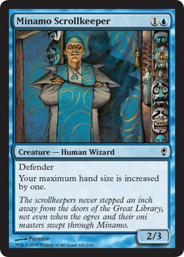 Minamo Scrollkeeper (Conspiracy) Light Play Foil