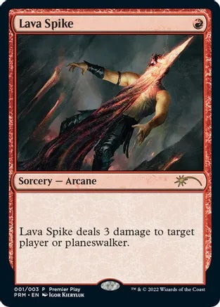 Lava Spike (Promos: Pro Tour) Damaged / Poor