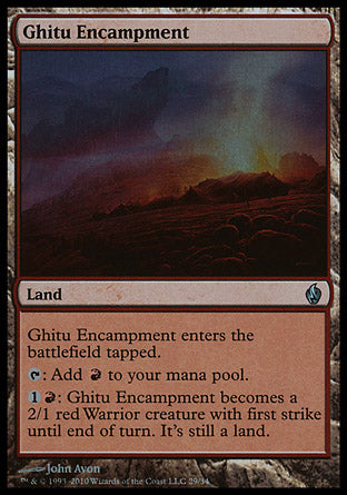 Ghitu Encampment (Premium Deck Series: Fire and Lightning) Medium Play Foil