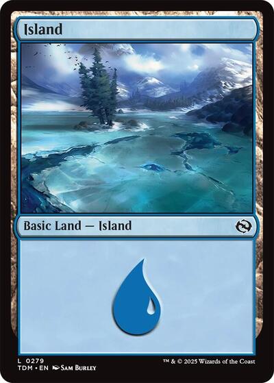 Island (0279) (Tarkir: Dragonstorm) Near Mint Foil