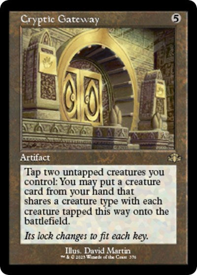Cryptic Gateway (Retro Frame) (Dominaria Remastered) Light Play Foil