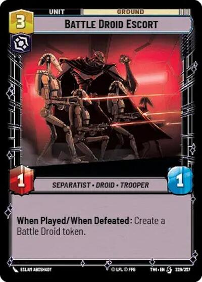 Battle Droid Escort (Twilight of the Republic) Near Mint Foil