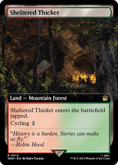 Sheltered Thicket (Extended Art) (Universes Beyond: Doctor Who) Light Play Foil