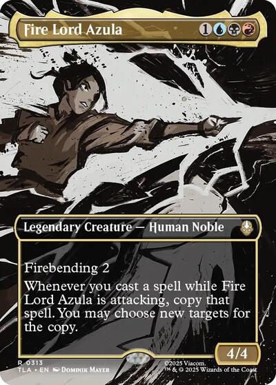 Fire Lord Azula (0313) (Borderless) (Avatar: The Last Airbender) Light Play Foil