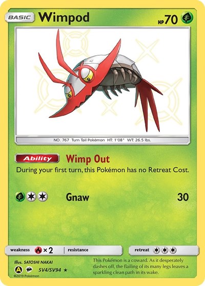 Wimpod (Hidden Fates: Shiny Vault) Near Mint Holofoil