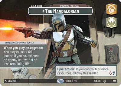 The Mandalorian Sworn To The Creed (Showcase) (Shadows of the Galaxy) Near Mint Foil