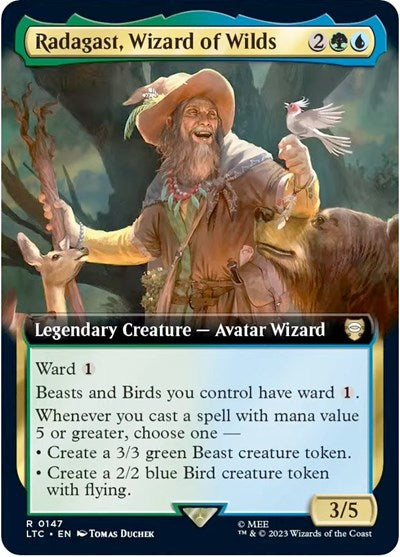 Radagast, Wizard of Wilds (Extended Art) (Commander: The Lord of the Rings: Tales of Middle-earth) Light Play