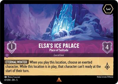 Elsa's Ice Palace - Place of Solitude (Shimmering Skies) Near Mint