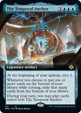 The Temporal Anchor (Extended Art) (The Brothers' War) Light Play Foil
