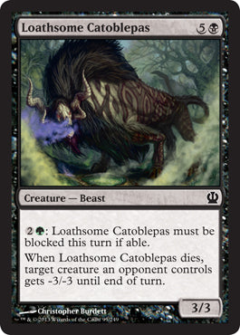 Loathsome Catoblepas (Theros) Light Play Foil