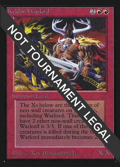 Keldon Warlord (Collector's Edition) Light Play