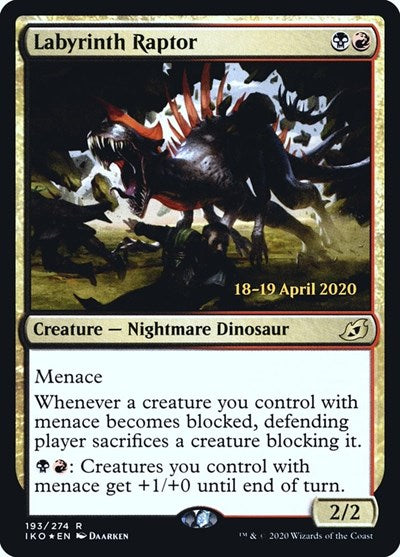 Labyrinth Raptor (Promos: Prerelease Cards) Light Play Foil