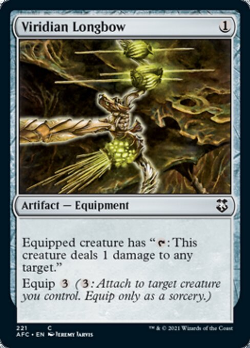 Viridian Longbow (Commander 2021 Forgotten Realms) Medium Play