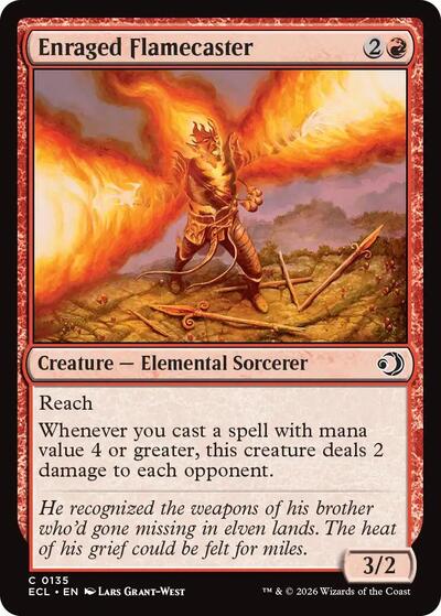 Enraged Flamecaster (Lorwyn Eclipsed) Near Mint