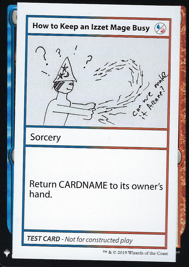 How to Keep an Izzet Mage Busy (Mystery Booster Test Print) Light Play