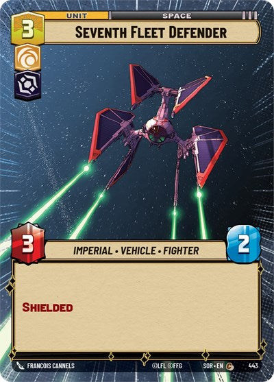 Seventh Fleet Defender (Hyperspace) (Spark of Rebellion) Near Mint Foil