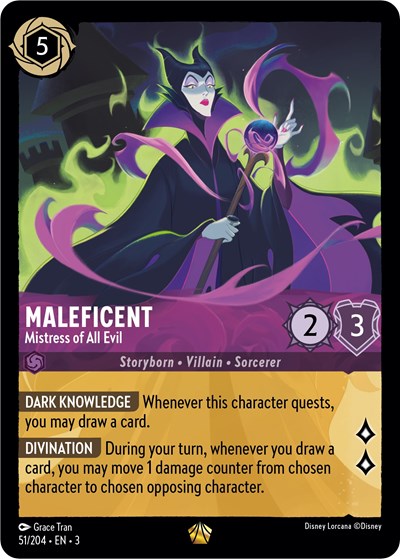 Maleficent - Mistress of All Evil (Into the Inklands) Near Mint Cold Foil