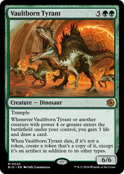 Vaultborn Tyrant (Outlaws of Thunder Junction: The Big Score) Light Play Foil