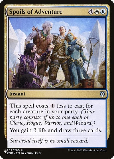 Spoils of Adventure (The List) Light Play