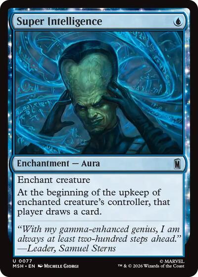 Super Intelligence (Marvel Super Heroes) Light Play Foil