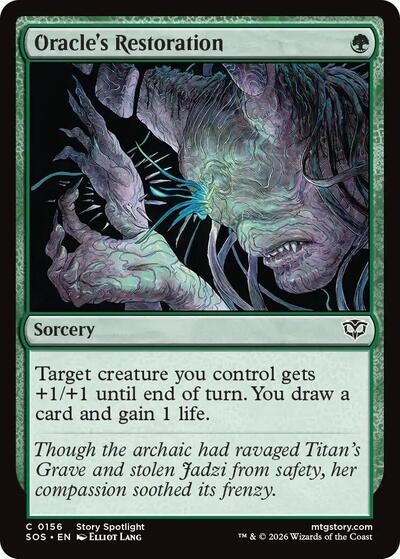 Oracle's Restoration (Secrets of Strixhaven) Light Play Foil