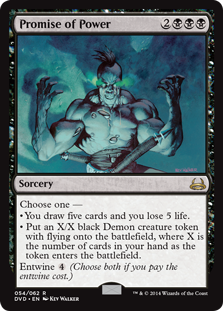 Promise of Power (Duel Decks Anthology: Divine vs Demonic) Medium Play