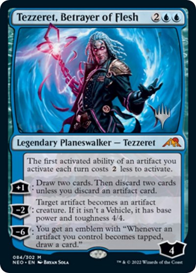 Tezzeret, Betrayer of Flesh (Promo Pack: Kamigawa: Neon Dynasty) Near Mint