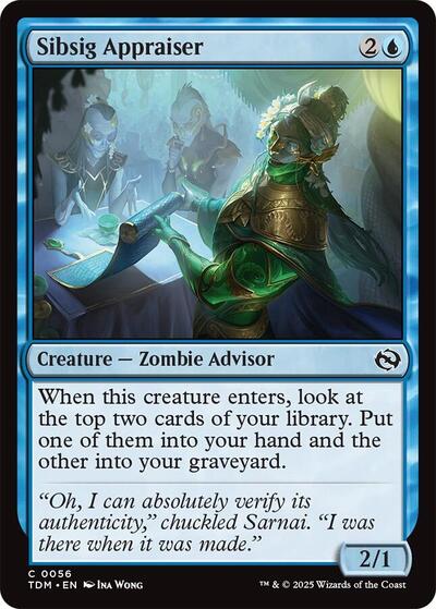 Sibsig Appraiser (Tarkir: Dragonstorm) Light Play Foil