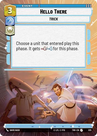 Hello There (Hyperspace) (Twilight of the Republic) Near Mint Foil