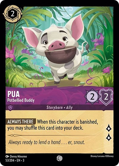 Pua - Potbellied Buddy (Into the Inklands) Near Mint Cold Foil