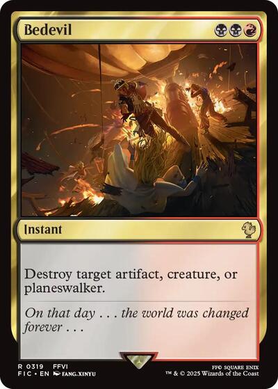 Bedevil (Surge Foil) (Commander: FINAL FANTASY) Near Mint Foil