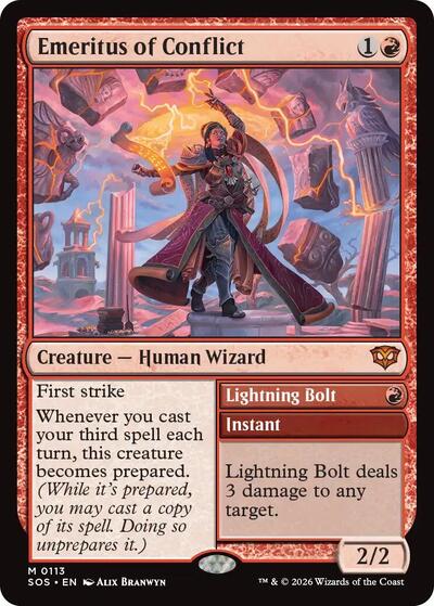 Emeritus of Conflict (Secrets of Strixhaven) Near Mint Foil