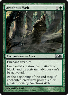 Arachnus Web (Magic 2012 Core Set) Medium Play Foil