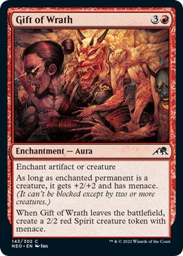 Gift of Wrath (Kamigawa: Neon Dynasty) Near Mint Foil