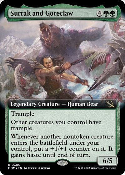Surrak and Goreclaw (Extended Art) (March of the Machine) Near Mint