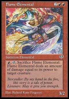 Flame Elemental (Mirage) Medium Play