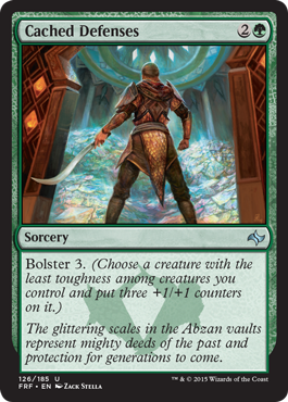 Cached Defenses (Fate Reforged) Medium Play Foil