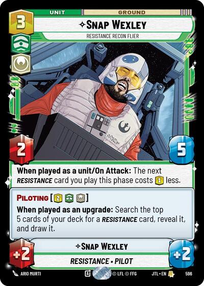 Snap Wexley Resistance Recon Flier (Foil) (Jump to Lightspeed) Near Mint Foil